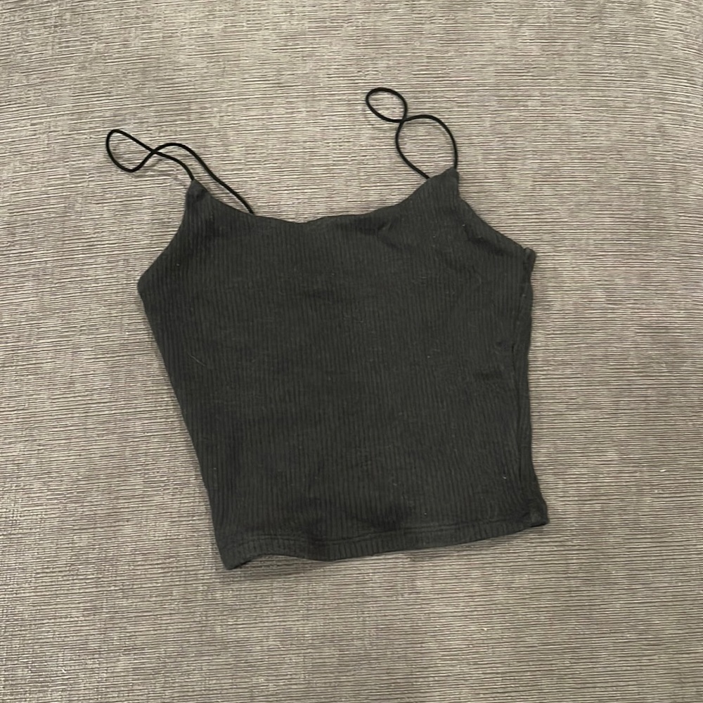 Black tank top